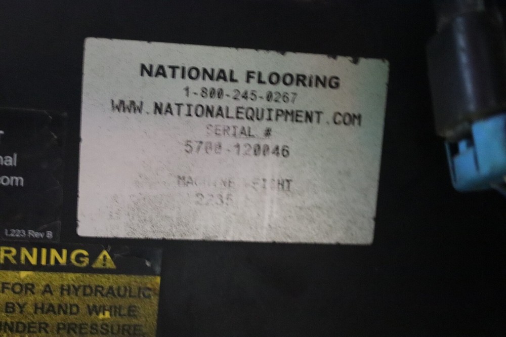 NATIONAL 5700 RIDE ON FLOOR SCRAPER WORKING
