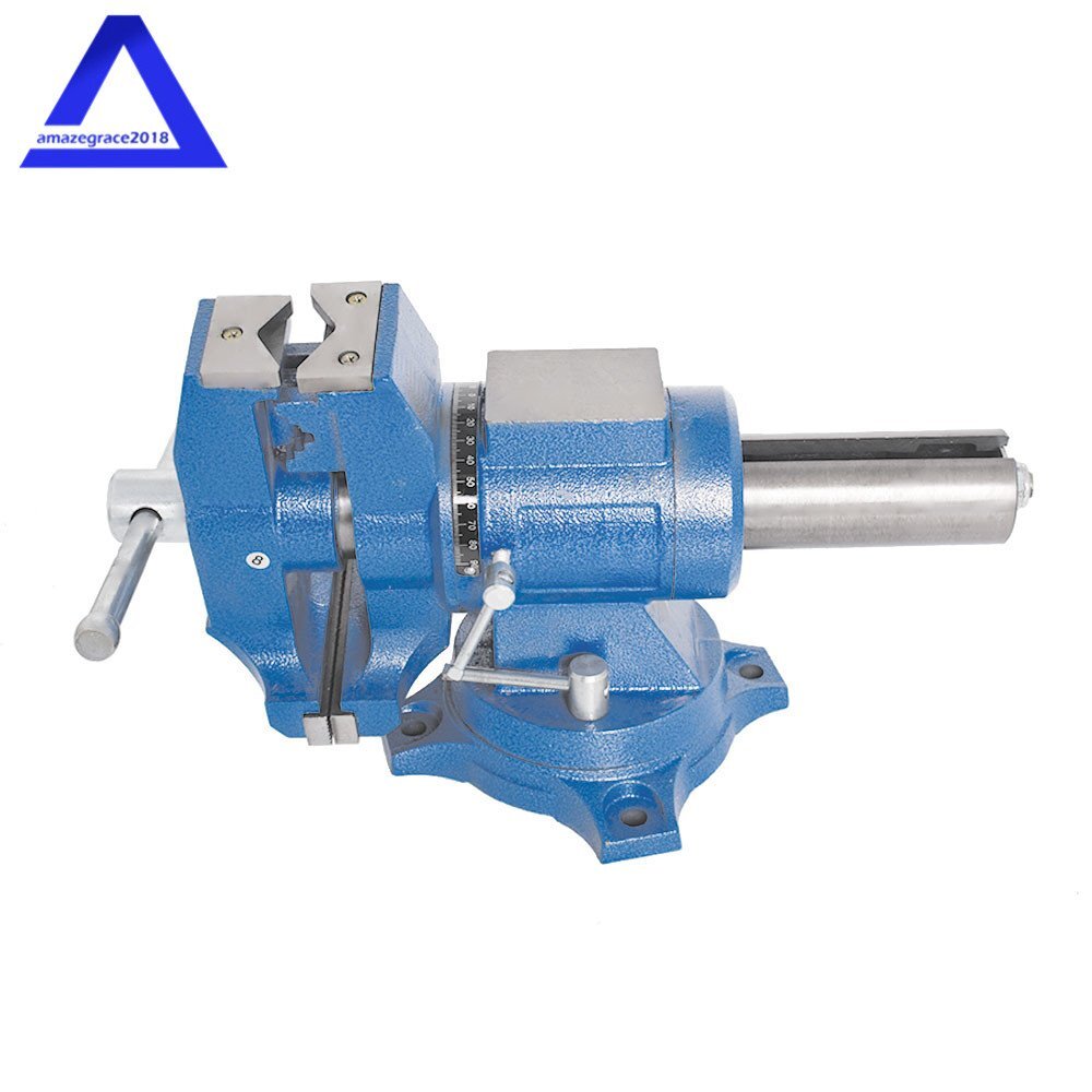5" Heavy Duty Swivel Multi-Purpose Rotating Bench Vise 360 Degrees Rotation
