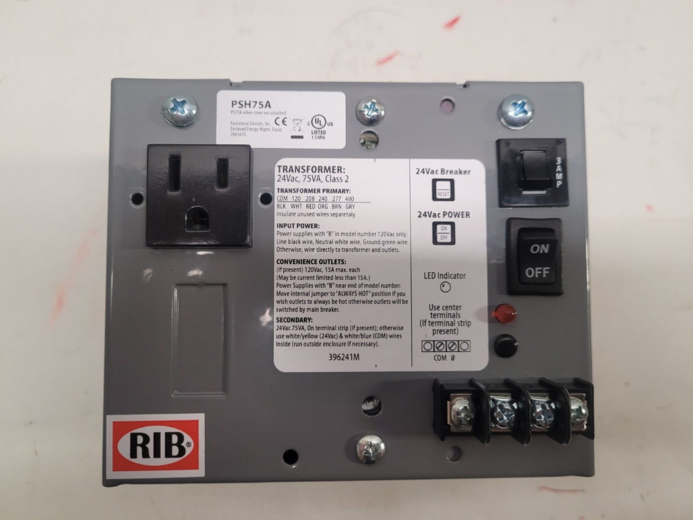 Functional Devices RIB PSH75A Enclosed Single 75VA