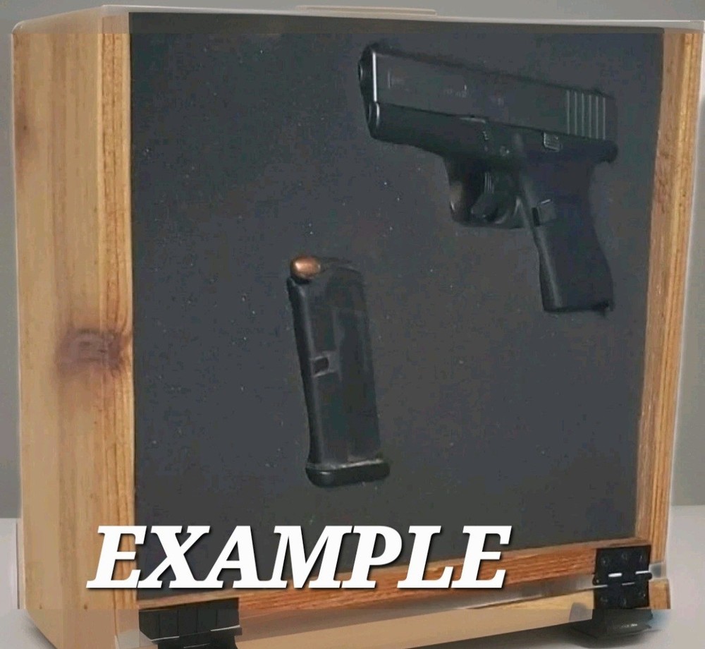 RUSTIC Concealed Handgun Laundry Wall Mount Cabinet/ Hidden Lock
