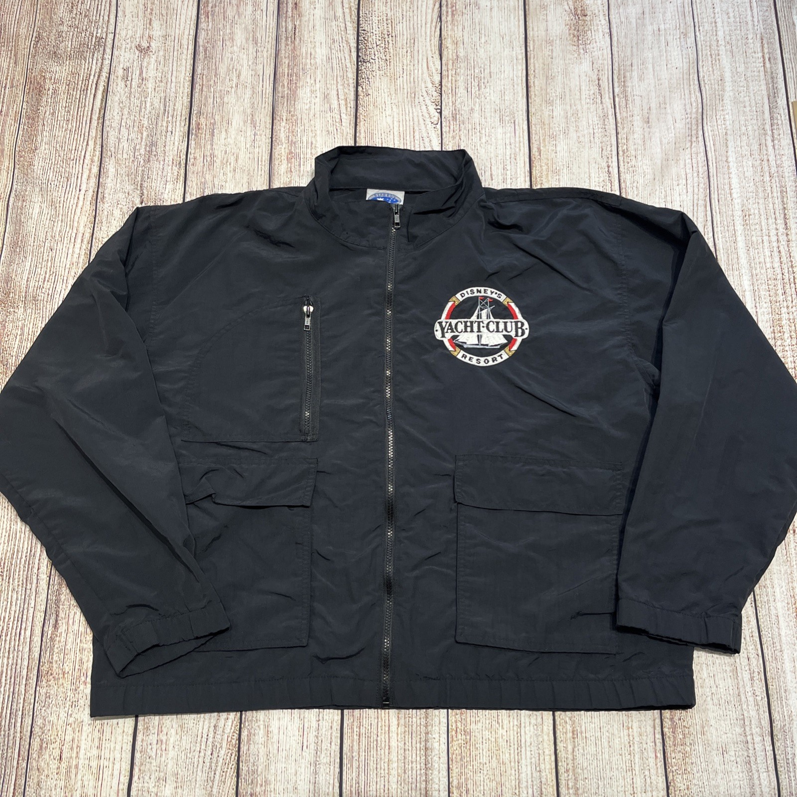 VINTAGE Disney Jacket Mens XL Yacht Club Resort International Sailing 90s Y2K