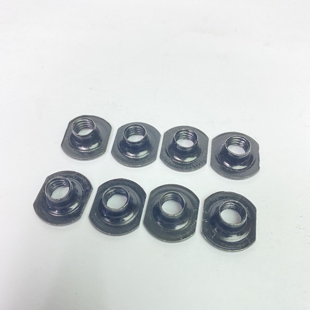 8pk FLAT T NUT HELMET HARDWARE SET 4-POINT CHINSTRAP HARNESS No Screws Or Bolts