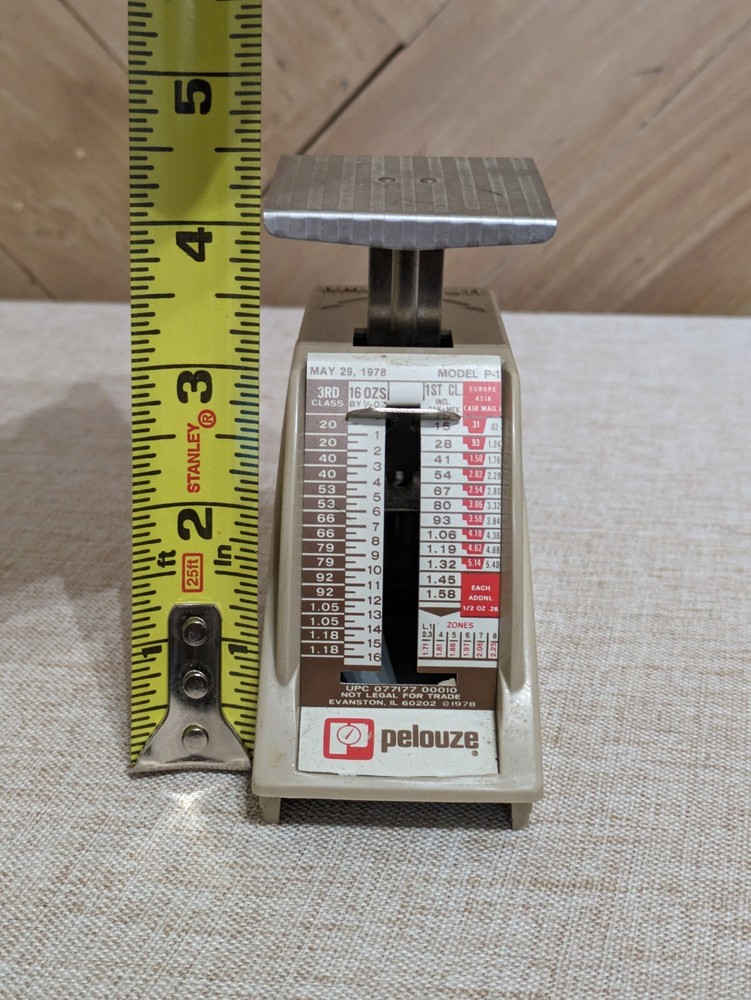 Mini Pelouze Mail Scale 1978 Mail Rates