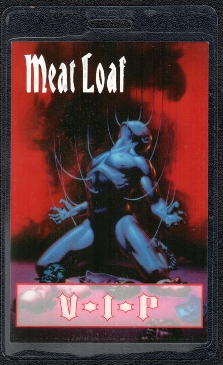 Meat Loaf Backstage Pass - 1993 Laminated Pass