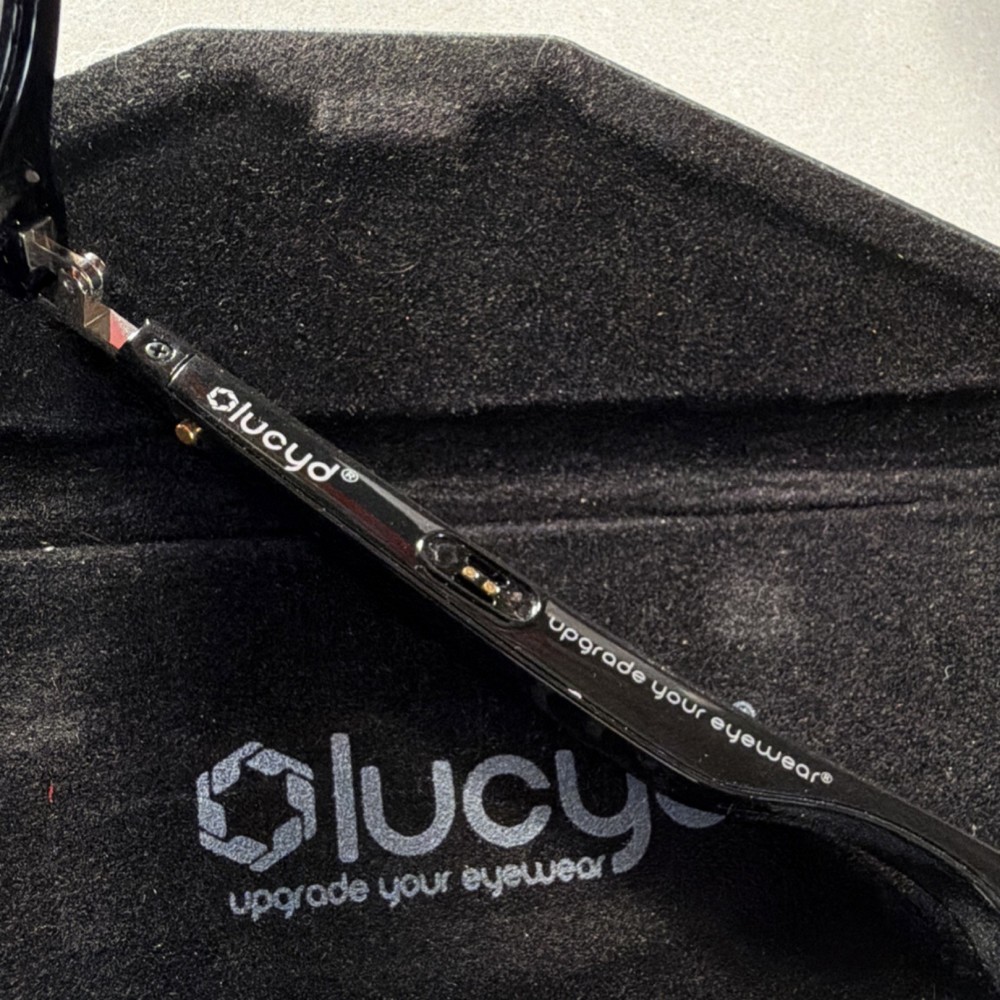 Lucyd Smart Glasses with USB Charging Cable and Case