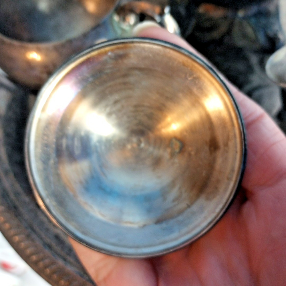 FB Rogers Silver Plated Tea Set 5pc Vintage 1970s Tarnished