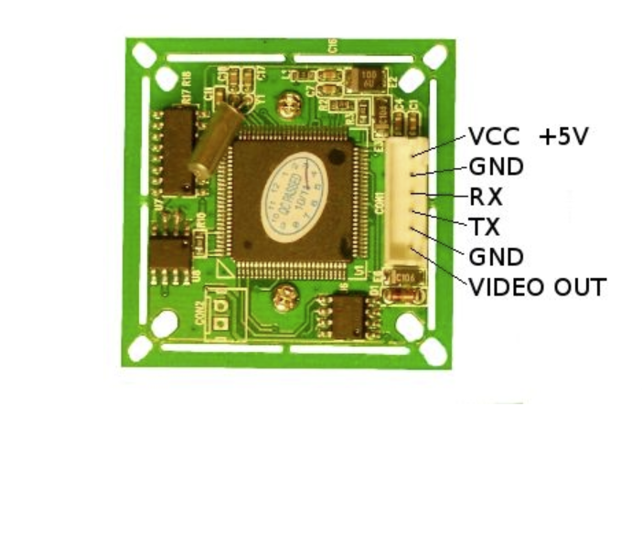 C429-L28 JPEG Compression VGA Camera Module WITH IR-CUT filter mounted on sensor