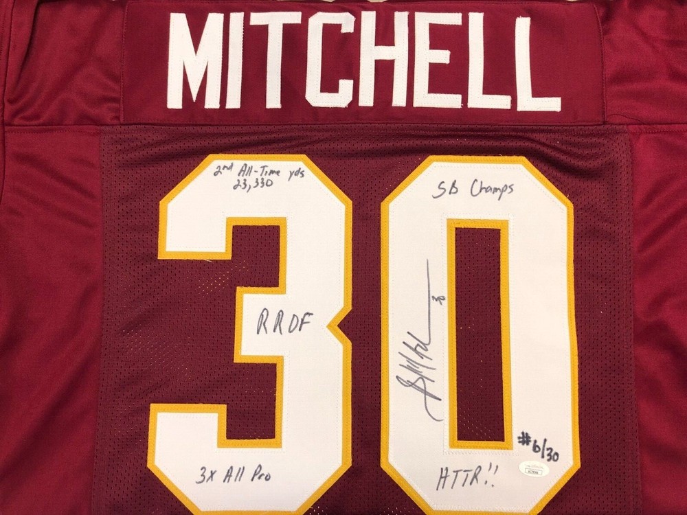 Brian Mitchell Signed Auto Autograph Stat Jersey 5 Inscriptions Ltd Edit #6/30