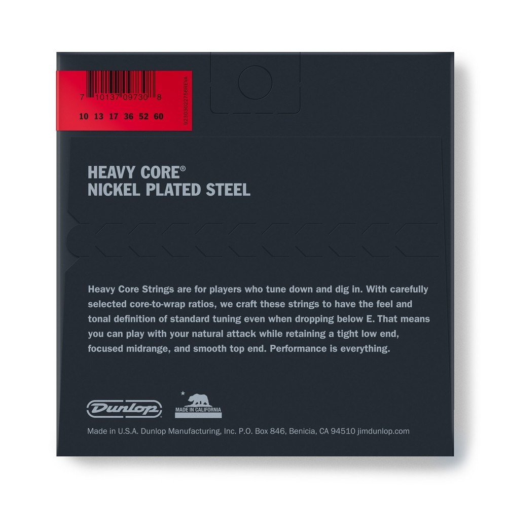 Dunlop Guitar Strings 2 Sets Electric Heavy Core 10-60