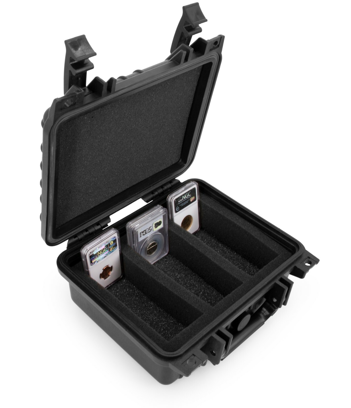 CM Graded Coin Case fits 40+ PCGS NGC Coin Slabs in Coin Storage Box Holder Foam