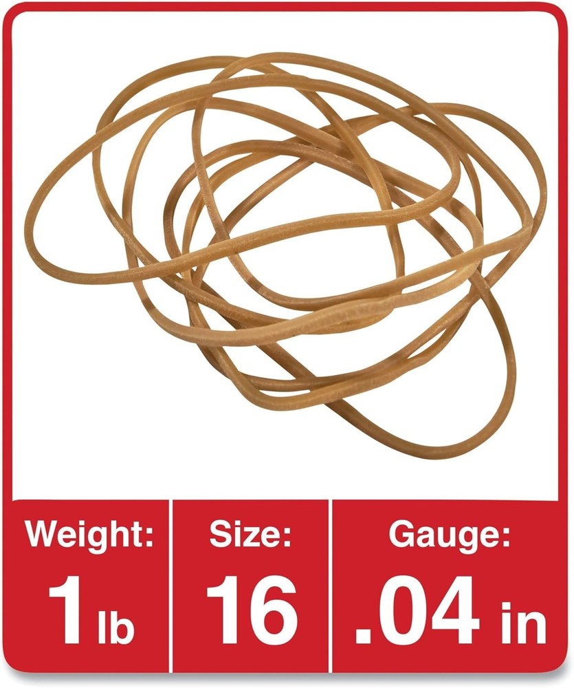 Rubber Bands Size 16 1lb Bulk Pack