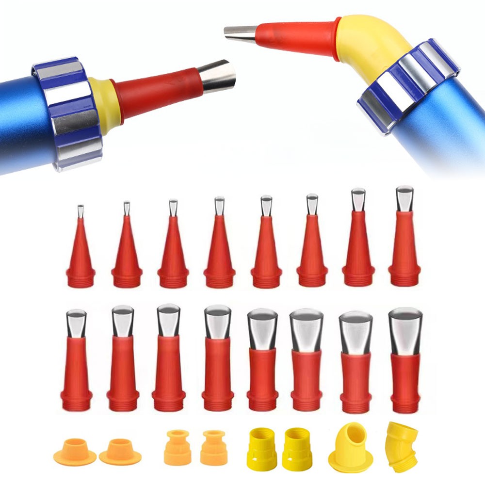 Universal Integrated Rubber Nozzle Tool Caulking Nozzle Applicator with Base AN