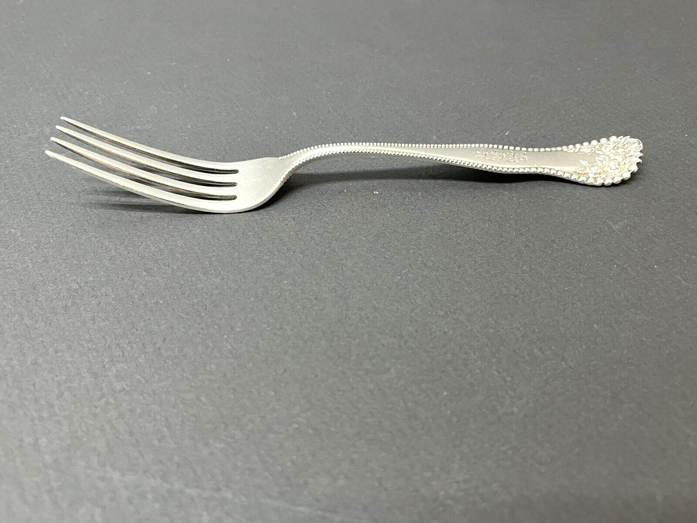 One Gorham Sterling Silver 7" Fork 37.5 Gr. Lancaster W/Mono ML