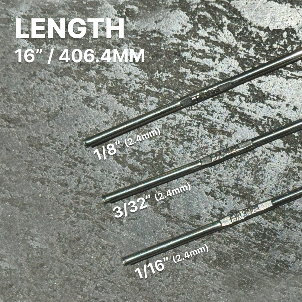ER308L 1-lb 3/32" x 16" Stainless Steel Welding Rod - TIG Filler Rod, TIG Rod