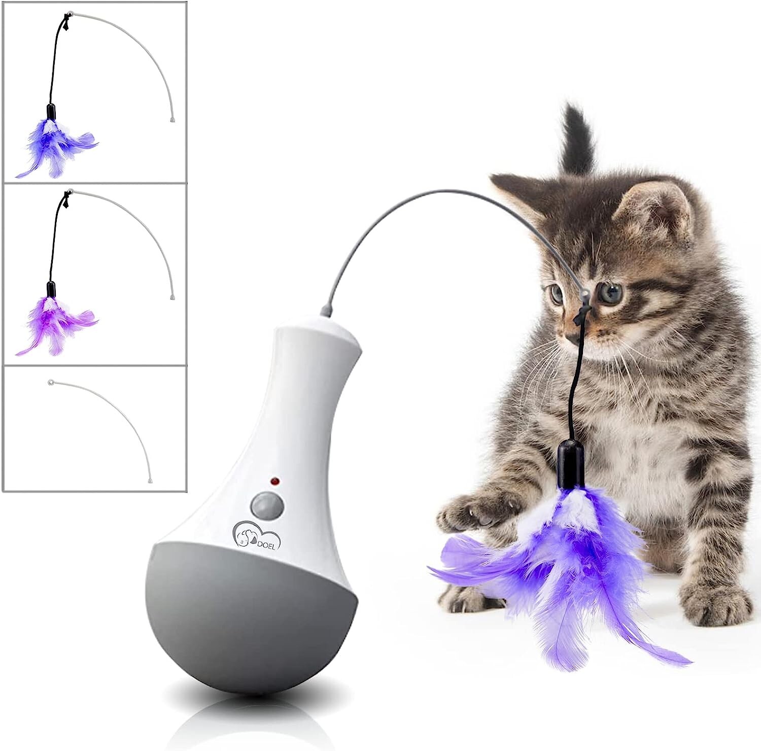 Cat Feather Toy Pet Entertainment Automatic Toy Interactive Play Pet Toys Gift