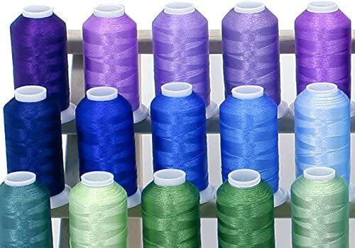 Premium 50 Cones (1100 Yards Each) Set 2 Polyester Embroidery Threads
