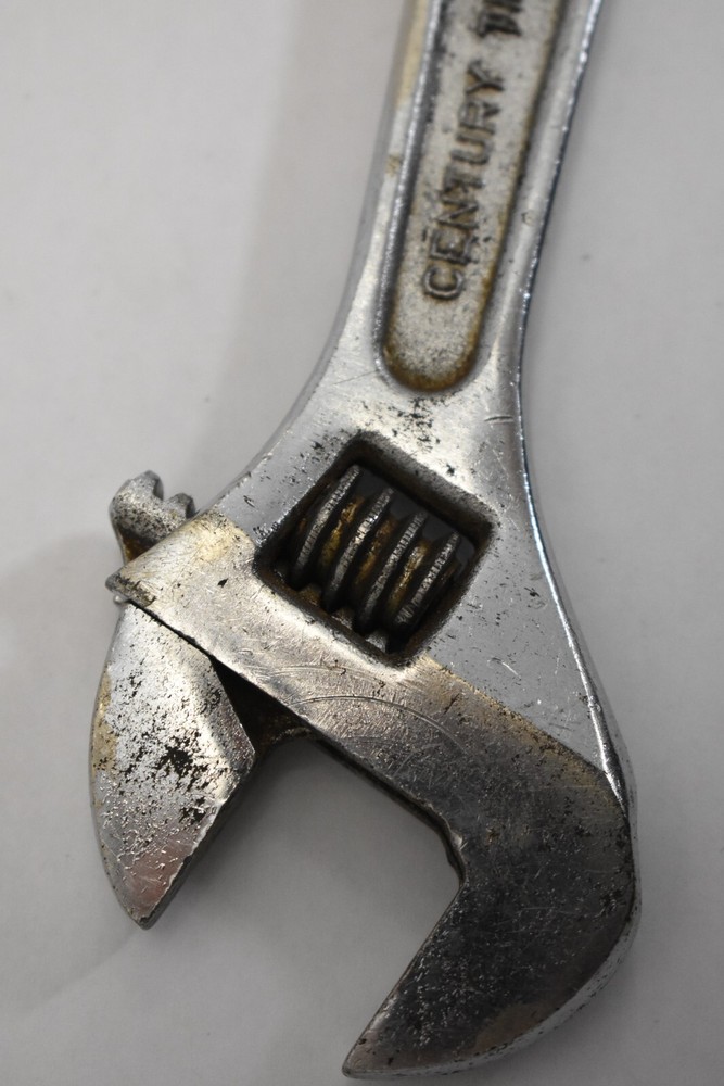 Century Thin Pattern 8" Adjustable Wrench Chrome Plated 4420-8 Drop Forged