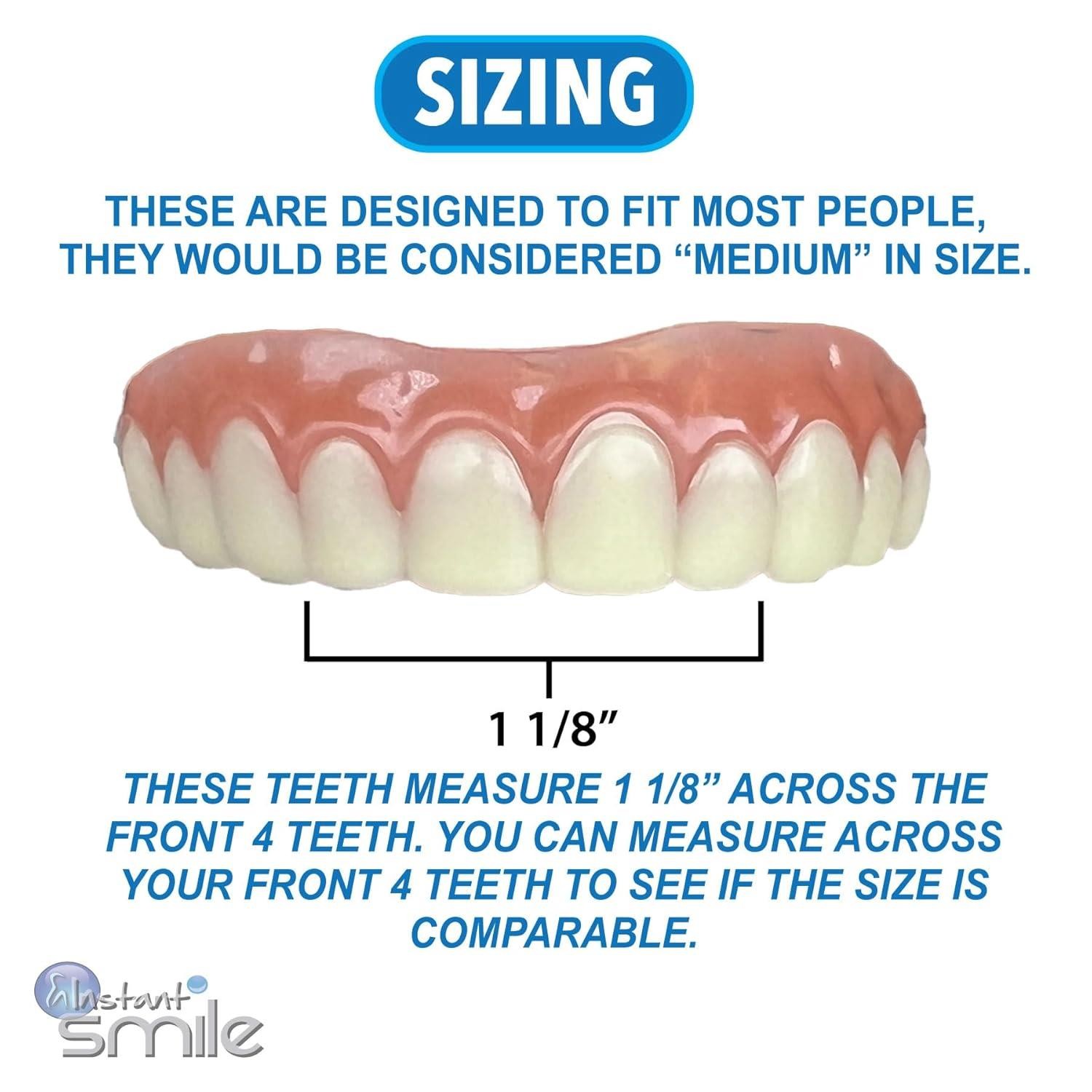 Just Released - Instant Smile Secure Fit Upper Teeth Veneer - Natural Shade