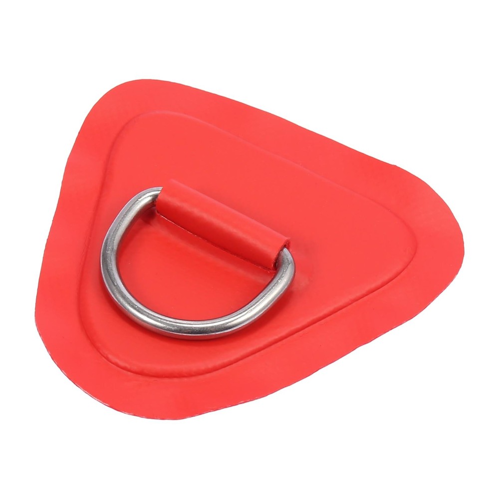 6pcs D PVC Patch Stainless Steel Triangle Red Shape for Kayak