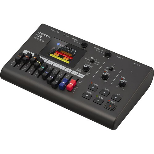 ZOOM Digital Multitrack Recorder (R12), Balanced Interconnect, Bundle