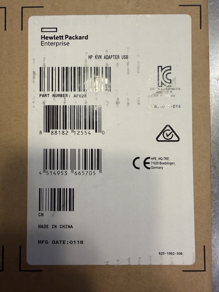 HP AF628A KVM Console USB Interface Adapter Video Cable 748740-001