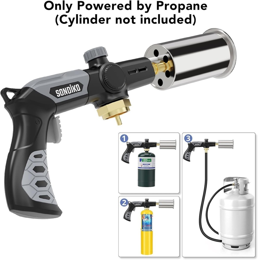 Portable L8010 Cooking Torch: Maximum Flame Control for Culinary Mastery