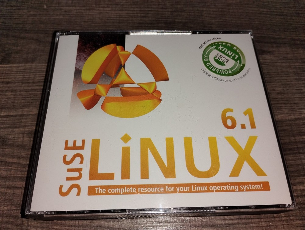 SuSE Linux 6.1 Operating System Software PC CD-ROM 5-disc Set Installation 1999
