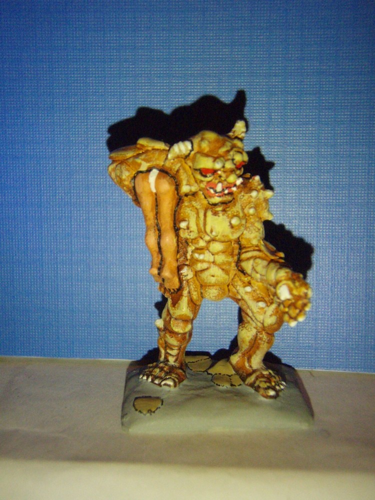 Pulp Troll figure with woman.