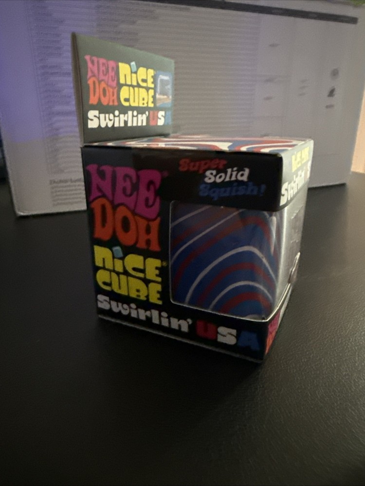 NEEDOH Nice Cube Swirlin' USA Super Solid Squish NEW