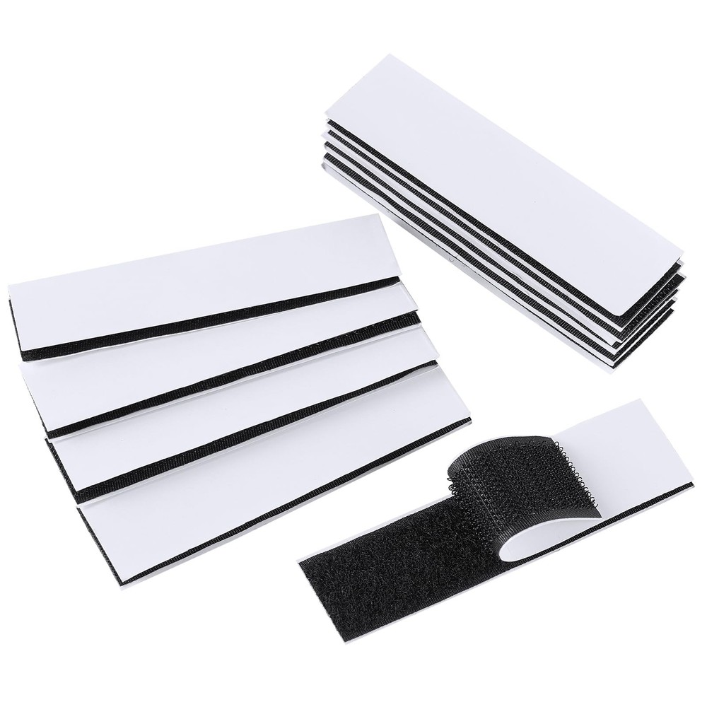 Hook and Loop Strips with Adhesive 1x4 inch Strips 10 Sets Strong Sticky Back...
