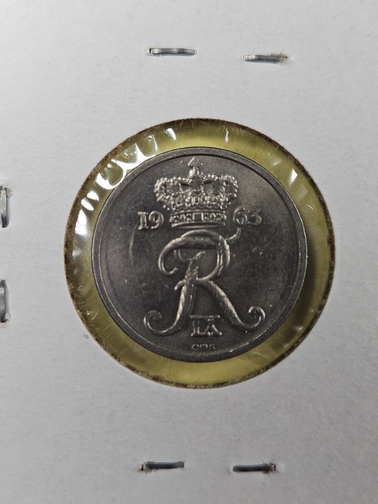 COINS - DENMARK - 10 ORE 1963