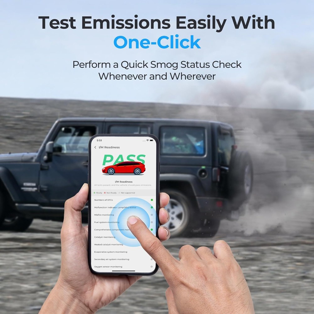 2024 TOPDON TOPSCAN PRO Bluetooth OBD2 Diagnostic Tool Active Test