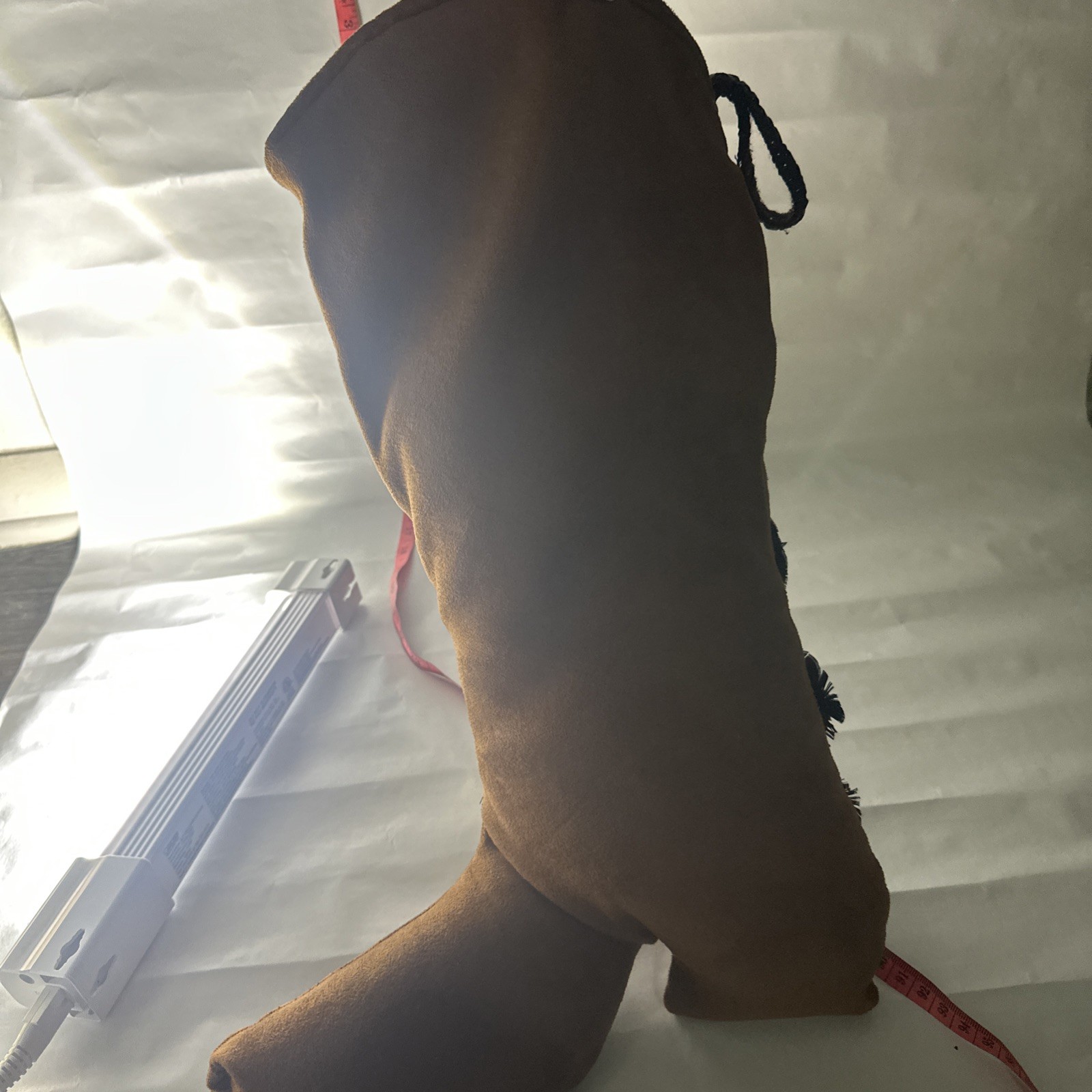 vintage Kiowa Native American hide Feather boot moccasin plush Hangable