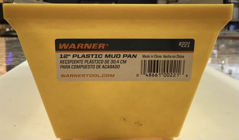 Warner 12” Plastic Mud Pan