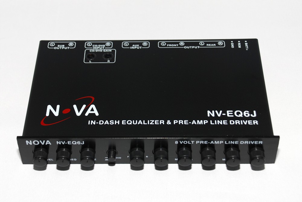 NEW! Car In Dash 5 Band Parametric Equalizer & Pre-Amp Subwoofer Gain Control