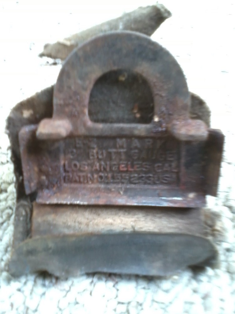 Vintage E-Z Mark 3" Butt Gauge