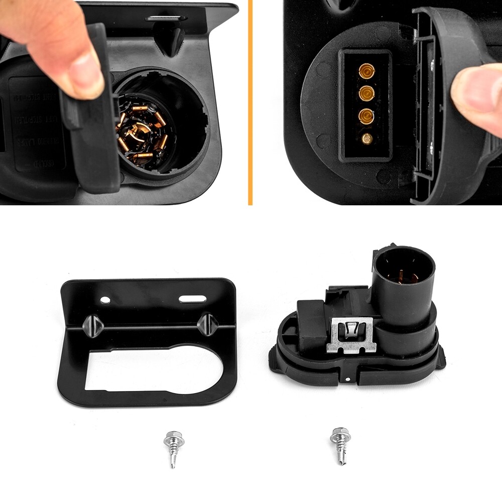 Trailer Tow Hitch Wiring Connector Plug For Ford Bronco Maverick 2023 2024 2025