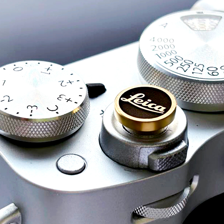 Leica Camera soft release button - brass strew shutter button universal fit