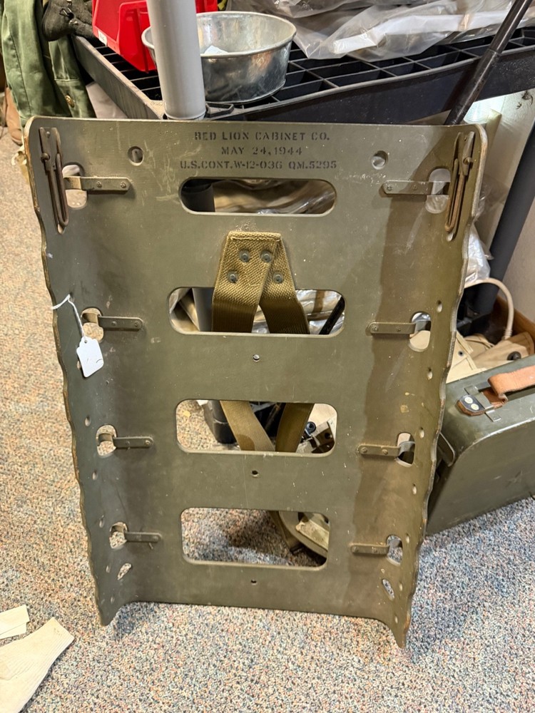 ORIGINAL WWII US ARMY M1944 EQUIPMENT AMMO CARRY PACK BOARD BACKPACK-DATED 1944