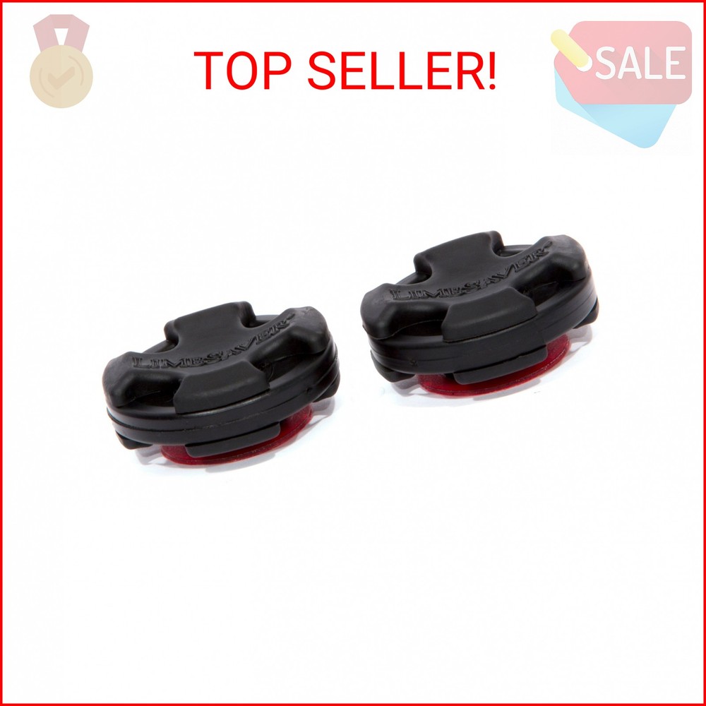 LimbSaver Broadband Dampener for Solid Limb Compound Bows, Black, 2-Pack