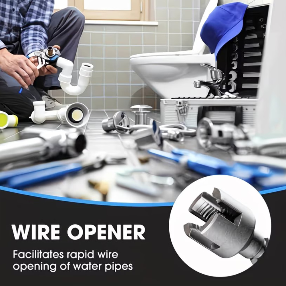 US Integrated Internal & External Pipe Threading Tool For 1/2'' 3/4'' Water Pipe