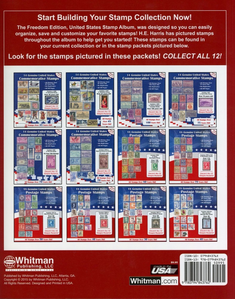 HE Harris US Stamp Album 2015 Freedom Edition