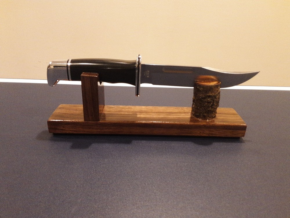Black Walnut knife Display Stands (2 Stands)