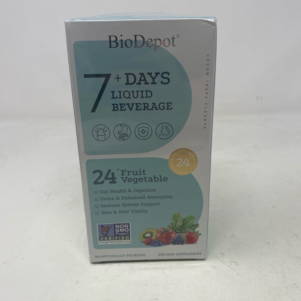 BioDepot 7+ Days Liquid Beverage Supplement, 7 Packets