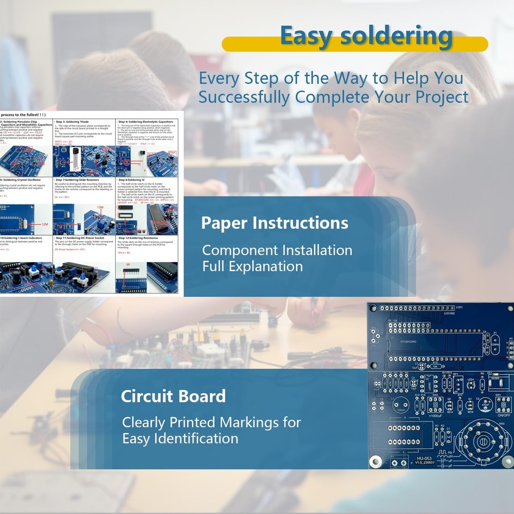 EIELE Soldering Practice kit Multi-Functional capacitance Measuring Instrumen...
