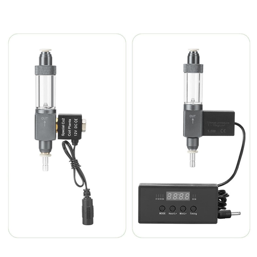 Double Head Aquarium CO2 Bubble Counter Bubble Record Devices CO2 Generator
