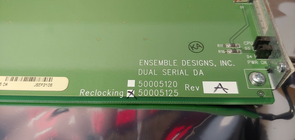 Ensemble Designs 5125 Dual Reclock Digital DA Card