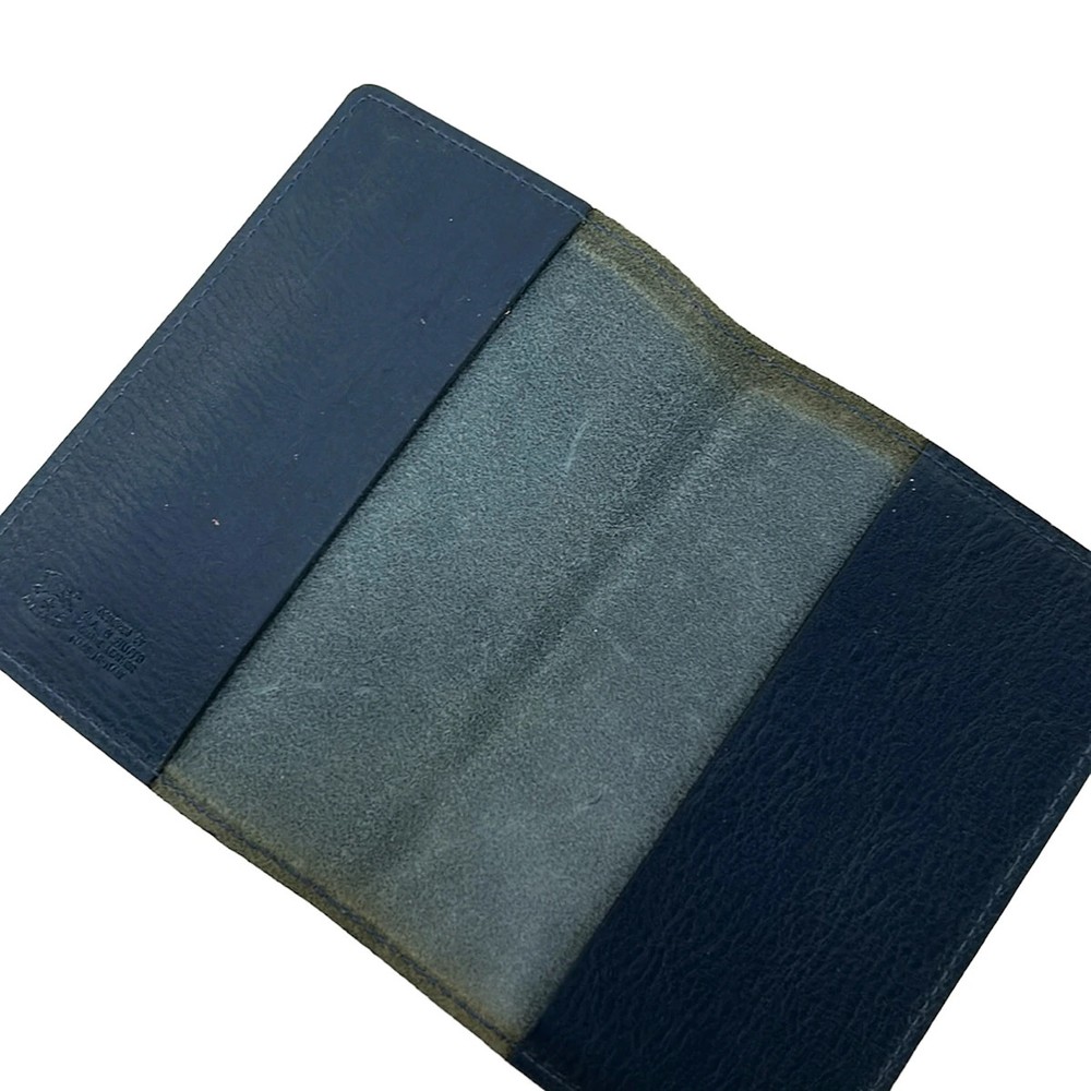 IL BISONTE - SCA005 Navy Leather Agenda