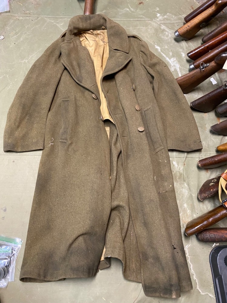 ORIGINAL WWII US ARMY WINTER M1938 GREATCOAT OVERCOAT- MEDIUM/LARGE 42R