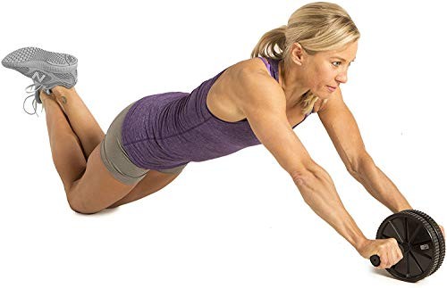 Dual Exercise Ab Wheel- Roller with Handles